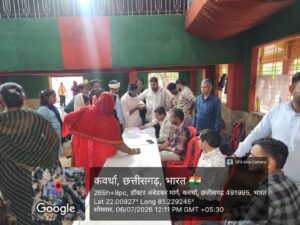 कवर्धा पट्टा सर्वे शिविर में उमड़ी भीड़, 213 हितग्राहियों ने कराया पंजीयन; 9 जुलाई से घर-घर होगा सत्यापन IMG 20260706 WA0017